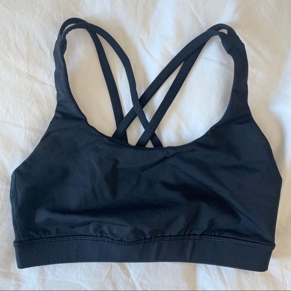 Lululemon energy bra black size 6